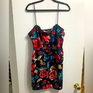 Floral print spaghetti strap dress